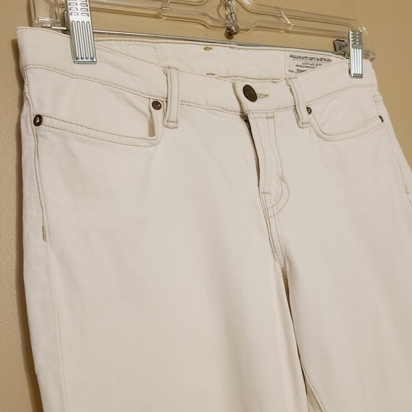 All Saints Spitalfields | Women's Ivory Skinny Jeans With Ankle Zipper (Size 25) - Picture 4 of 11